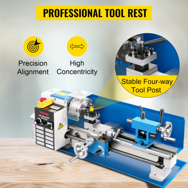 VEVOR Mini Metal Lathe Machine 7"x14" - Image 18