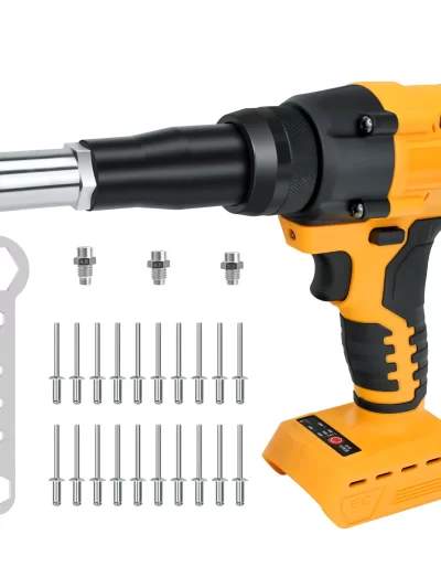 Brushless Electric Rivet Gun 2.4mm-4.8mm for Dewalt 20V Battery (No Battery)