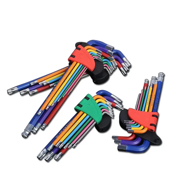 Allen Key Set L Wrench Kit For Allen Screw 9PCS Long Arm Hex Key Set - Image 2