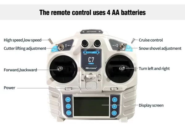 Powerful Gasoline Engine Remote Control Lawn Mower - Image 11