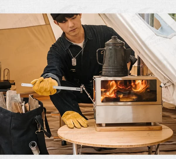 Naturehike Desktop Firewood Stove Detachable Winter Tent Heating Stove - Image 16
