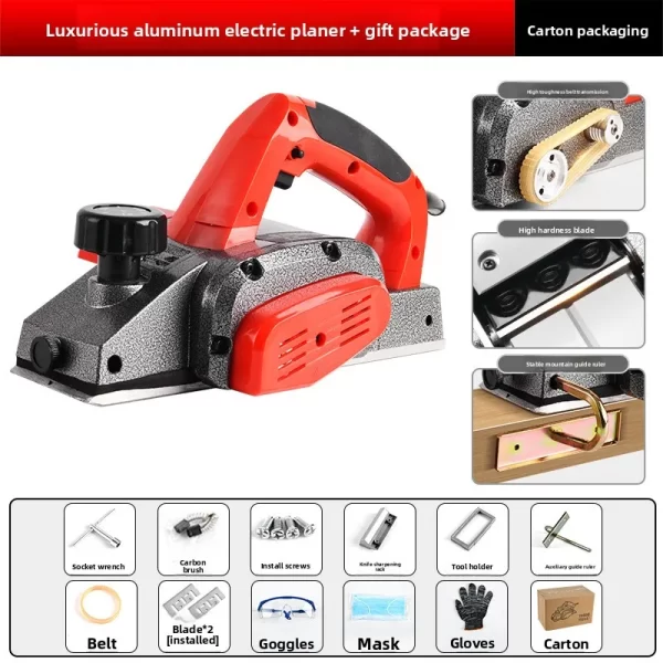220V Multifunctional Woodworking Planer 1600W-2300W DIY Electric Planer - Image 16