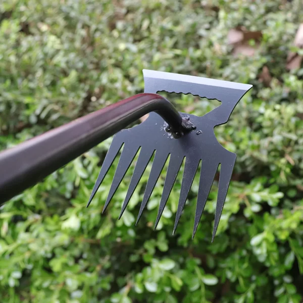 Metal Weed Cleaning Shovel 2 In 1 Garden Rake Stainless Steel - Image 2