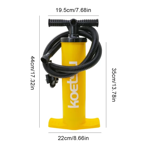 4L Kayak Air Pump Anti-Slip Inflation Pump Portable Hand Pump - Image 6