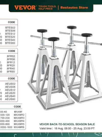 VEVOR RV Stabilizer Jacks 4 Pack Aluminum RV Leveling Jacks 6000 Lbs