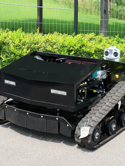 Customized 800mm Working Width Remote Control Crawler Lawn Mower Gasoline