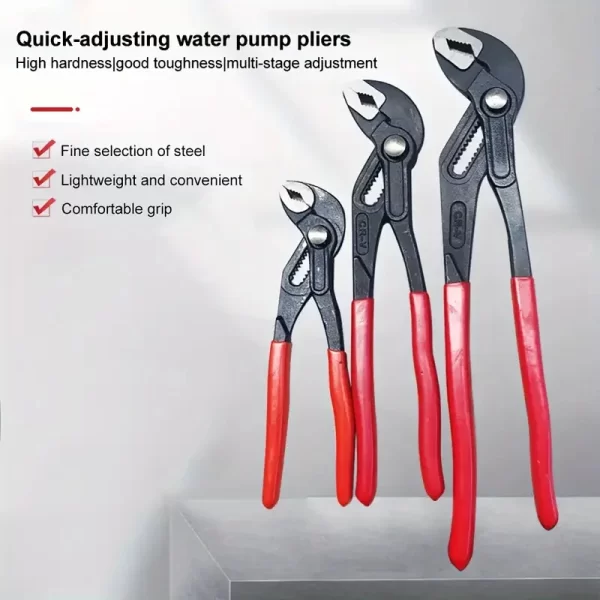 7"/10"/12" Quick-Release Water Pipe Clamp Pliers - Image 2