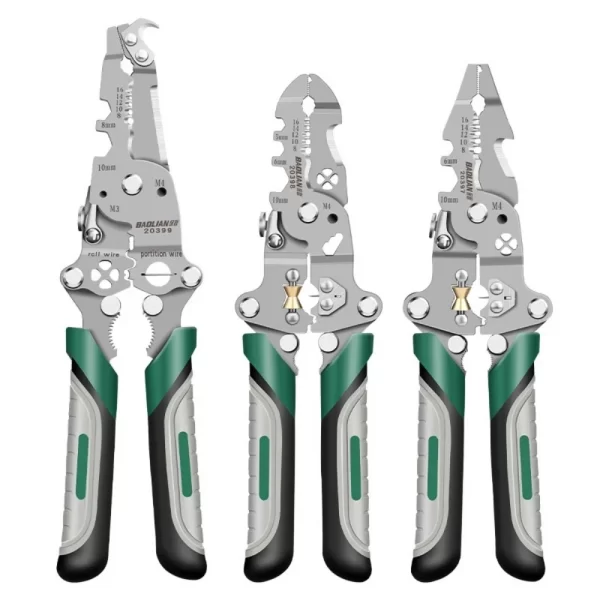Electrician Wire Crimper Peeler Pliers Cables Stripping multifunctional Press Plier Terminal Crimping Gross Side Cutting Tool - Image 6
