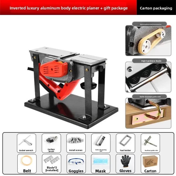 220V Multifunctional Woodworking Planer 1600W-2300W DIY Electric Planer - Image 12