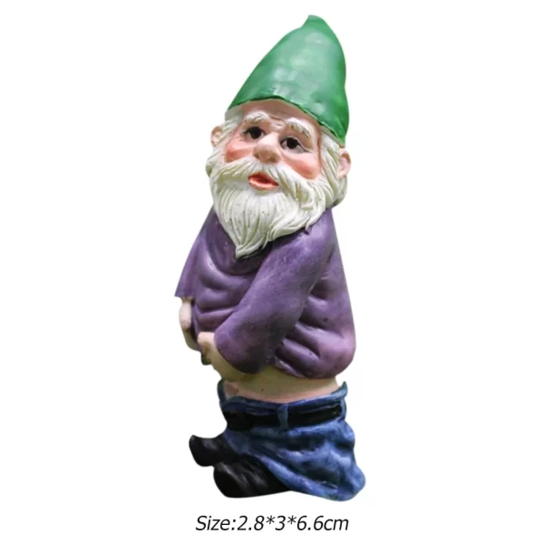 1pc Fairy Garden Drunk Gnomes Miniature Ornaments Set Mini Dwarf Bonfire Statues - Image 7