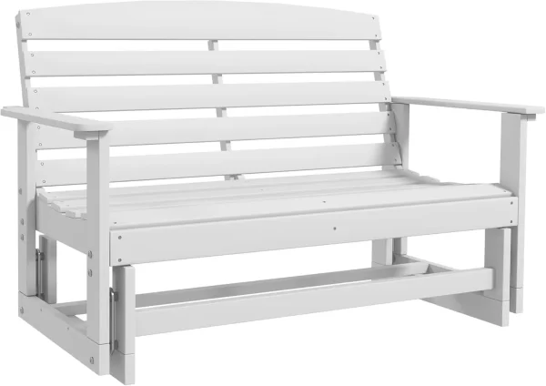 2-Person Outdoor Glider Bench Patio Double Swing Rocking Chair - Image 8