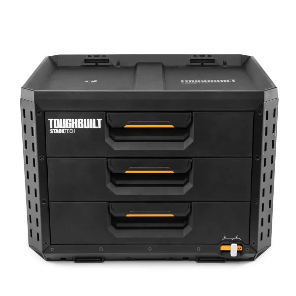 TOUGHBUILT TB-B1-D-70-3 STACKTECH Drawer Black Tool Box - Image 5