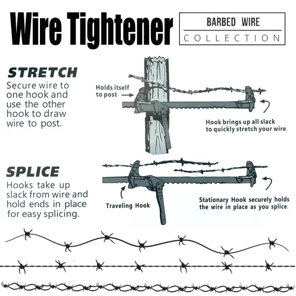 Fence Wire Tighten Tool Patio Lawn Agricultural Fencing Stretcher - Image 5