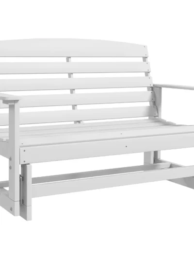 2-Person Outdoor Glider Bench Patio Double Swing Rocking Chair