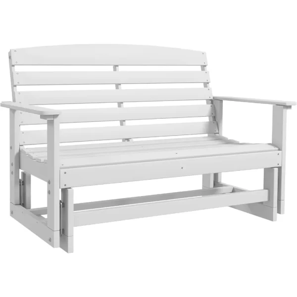 2-Person Outdoor Glider Bench Patio Double Swing Rocking Chair