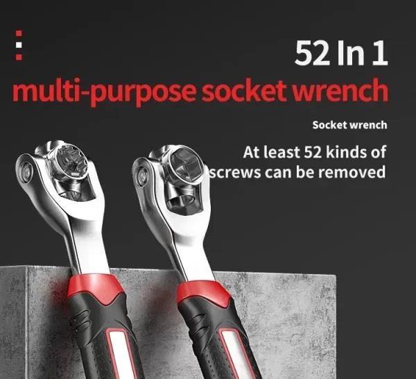 1PCS 52-in-1 Multi-Functional Socket Wrench Set - Image 8