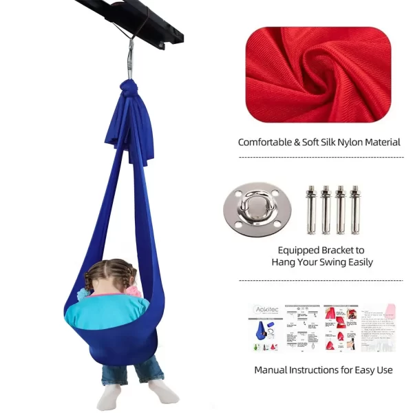 Portable Kids Swing Elastic Hammock Hanging Chair - Image 10