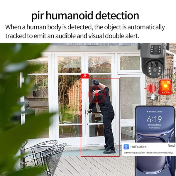 8MP 4K WiFi Solar Camera Outdoor Wireless CCTV Surveillance Camera With Solar Panel - Image 6