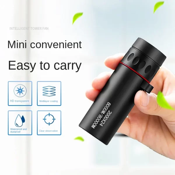 2000x24 HD Monocular Telescope Mini Portable Mobile Phone Telescope with Holder - Image 5