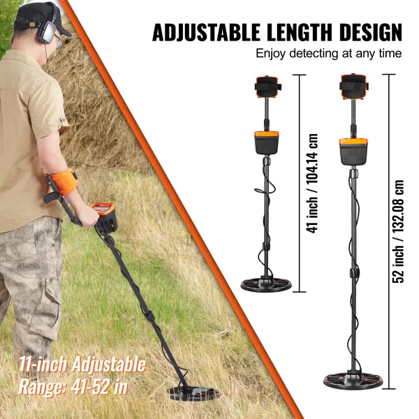 VEVOR Metal Detector for Adults & Kids 10Inch Waterproof - Image 3