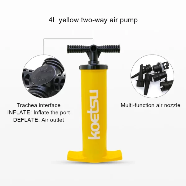 4L Kayak Air Pump Anti-Slip Inflation Pump Portable Hand Pump - Image 20