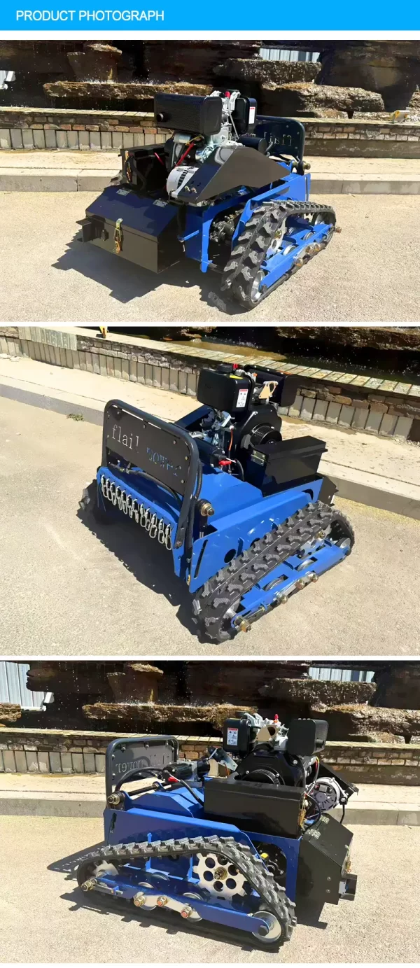 Powerful Gasoline Engine Remote Control Lawn Mower - Image 14