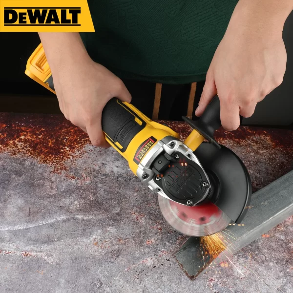 DEWALT DCG405 125mm 18V Lithium Battery Brushless Flat Head Angle Grinder - Image 5