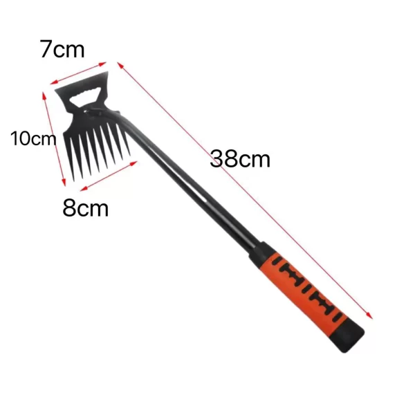 Metal Weed Cleaning Shovel 2 In 1 Garden Rake Stainless Steel - Image 6