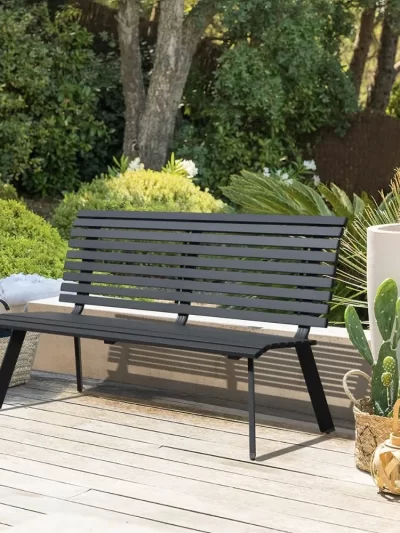 Soleil Jardin Outdoor Aluminum Garden Bench