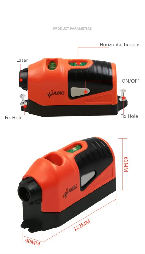 Mini Portable Laser Level Vertical Horizontal Laser Line - Image 9