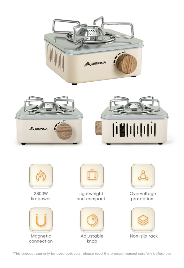 BISINNA Camping Gas Stove 2800W High Firepower - Image 12