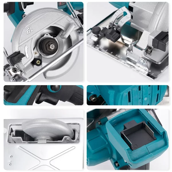 Hormy Brushless 5In Electric Circular Saw 125mm Mini Cordless Makita 18V Lithium Battery - Image 6