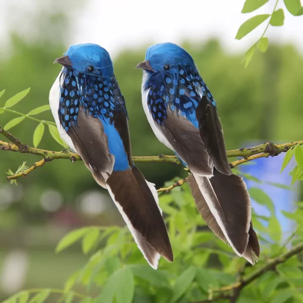 1PC Artificial Feather Bird Garden Floral Decoration Bird Foam Feather Products Fake Sparrow - Image 5