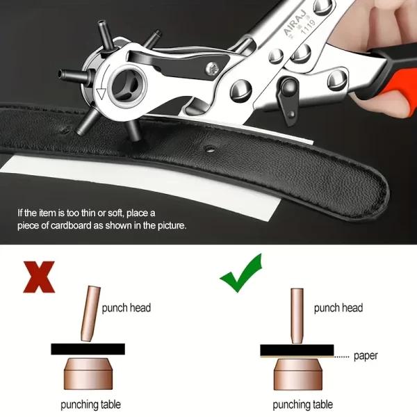 Leather Hole Punch Leather Tools Multifunctional - Image 6