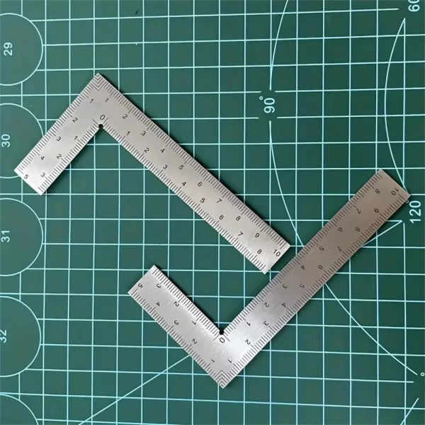 Mini Stainless Steel L-Shaped Double-Sided Precision Scale Ruler - Image 6