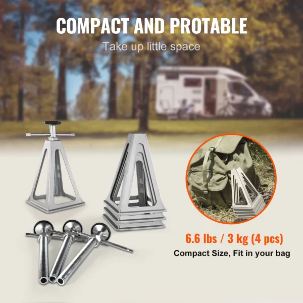 VEVOR RV Stabilizer Jacks 4 Pack Aluminum RV Leveling Jacks 6000 Lbs - Image 6