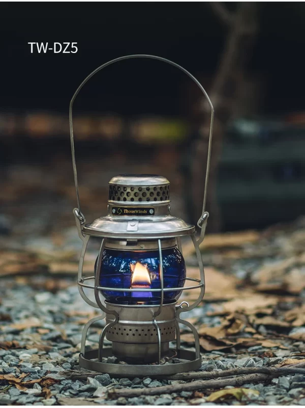 ThousWinds Railroad Camping Lantern Outdoor Lights Emotion Vintage Kerosene Oil Lamp - Image 48