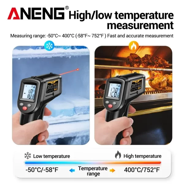 ANENG TH201 Celsius Display Digital Infrared Thermometer - Image 3