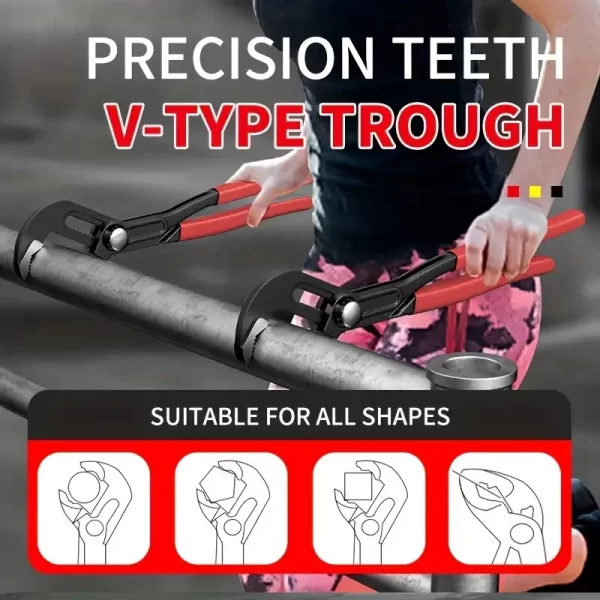 7"/10"/12" Quick-Release Water Pipe Clamp Pliers - Image 3