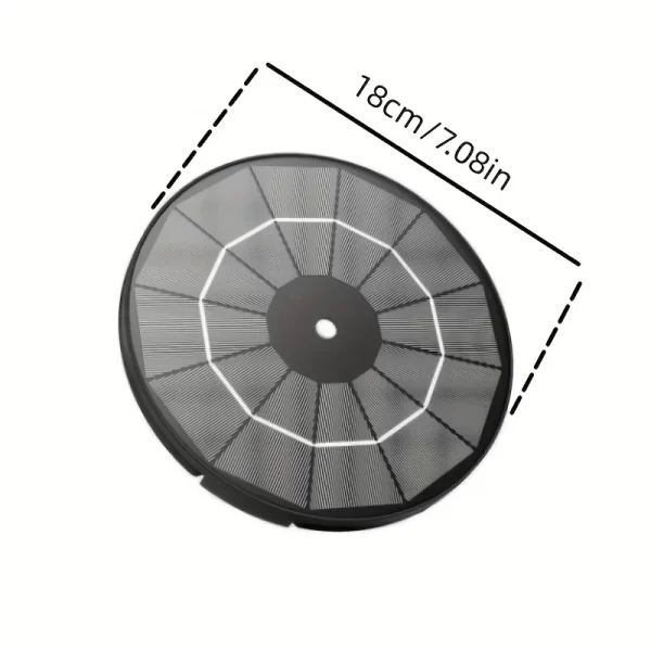 Solar Bird Bath Fountain Pump, Multiple Nozzles,Plastic Outdoor Water Feature - Image 6