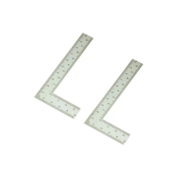 Mini Stainless Steel L-Shaped Double-Sided Precision Scale Ruler - Image 7