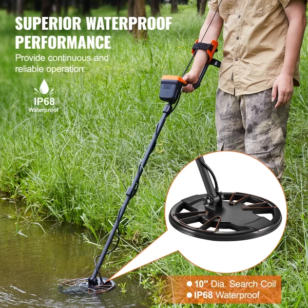 VEVOR Metal Detector for Adults & Kids 10Inch Waterproof - Image 5