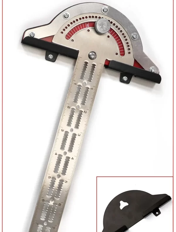 Woodworkers Edge Ruler Stainless Steel Protractor Angle - Image 8