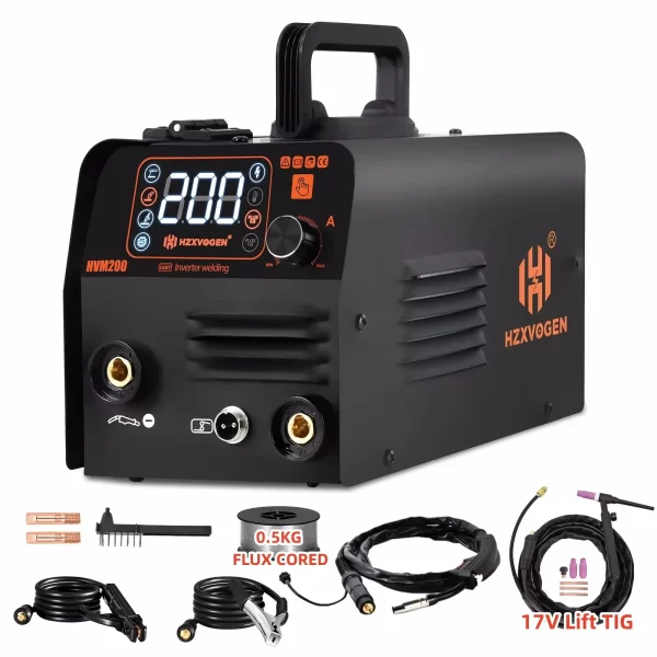 HZXVOGEN 3 in1 MIG/TIG/MMA Semi-Automatic Welding Machine HVM200 - Image 7