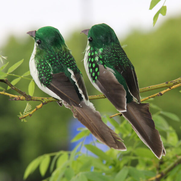 1PC Artificial Feather Bird Garden Floral Decoration Bird Foam Feather Products Fake Sparrow - Image 14