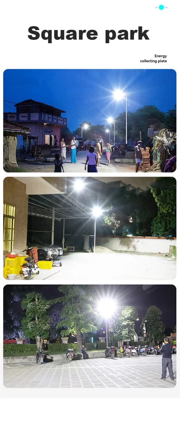 200W Outdoor Solar Street Light 6000mah Automatic Dusk to Dawn Street Light - Image 12