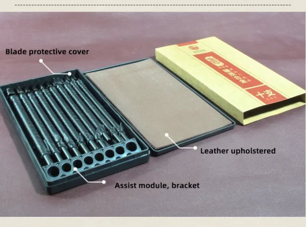 3/8/10 Pcs Tungsten Steel Stone Engraving Kit Professional Chisel Wood - Image 18