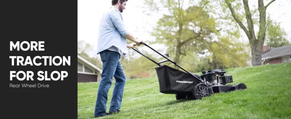 Self Propelled Gas Lawn Mower, 22 in. with 170cc OHV Engine Rear-Wheel-Drive - Image 7