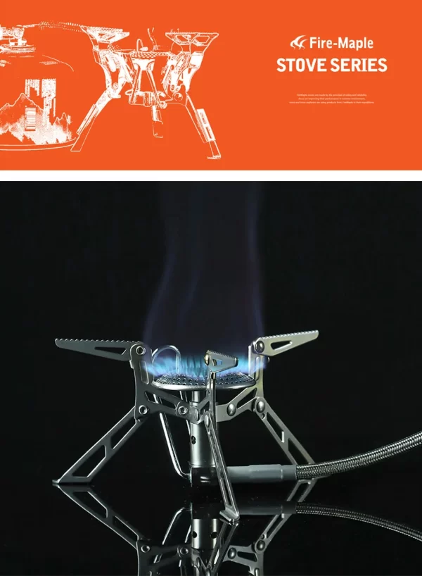 Hiking Gas Stoves Outdoor Picnic Stove Fire Maple Ultralight Portable Stainless Steel Gas Furnace FMS-118 Camping Gas Burners - Image 11