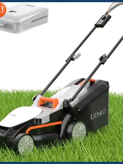 Cordless Lawn Mower 13 Inch, U20 Handy+ 20V Electric Lawn Mowers Portable Battery Included